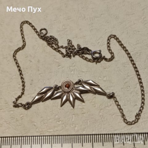 Сребърно колие (229), снимка 8 - Колиета, медальони, синджири - 43385657