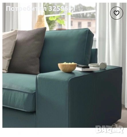 Двуместен диван икеа, снимка 6 - Дивани и мека мебел - 53150429