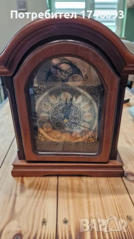 Ретро настолен часовник с батерия, снимка 2 - Антикварни и старинни предмети - 51274497