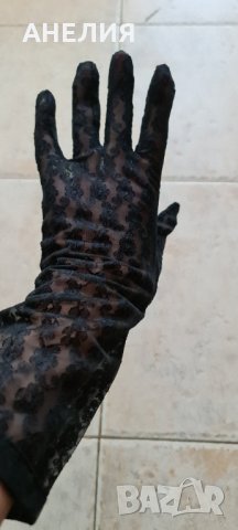 Ръкавици черна дантела , снимка 1 - Ръкавици - 35220339