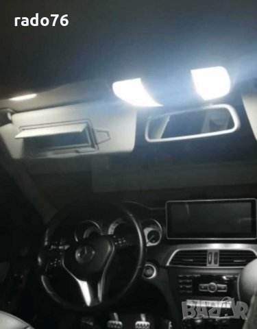 Canbus 15бр.LED крушка за вътрешна светлина Комплект за Mercedes C E S M  ML GL W203 W204 W210 W211, снимка 12 - Аксесоари и консумативи - 32471607