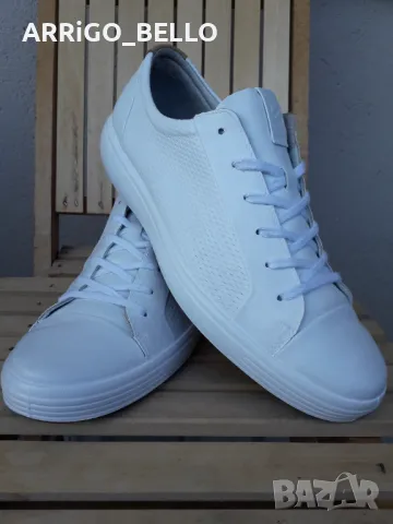 Мъжки кожени кецове , снимка 4 - Кецове - 47799681