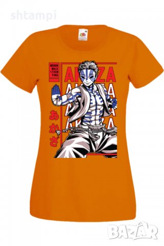 Дамска тениска Demon Slayer Akaza,Анимация,игра,Празник,Повод., снимка 9 - Тениски - 38057677