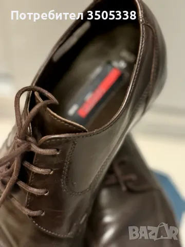 Елегантни мъжки обувки на Lloyd в кафяво, естествена кожа, с връзки 