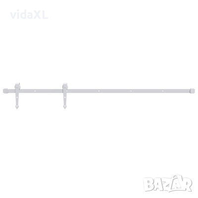 vidaXL Механизъм за плъзгаща се врата, 183 см, стомана, бял(SKU:151709, снимка 1 - Други стоки за дома - 44921462