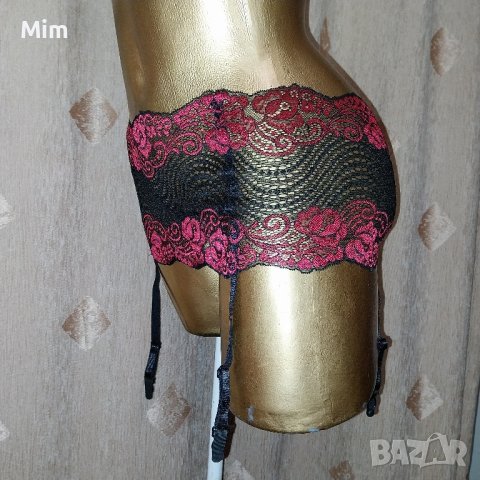 L Широк дантелен колан с жартиери за чорапи , снимка 3 - Бельо - 44041671