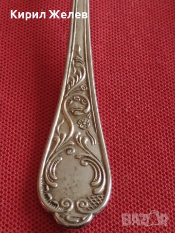 Стара лъжичка за кафе чай с маркировка ITALY красива орнаментика за КОЛЕКЦИЯ ДЕКОРАЦИЯ 42142, снимка 2 - Други ценни предмети - 43863175