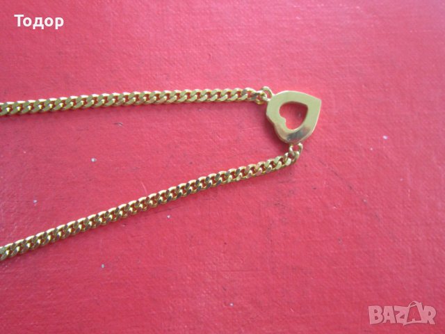 Страхотно позлатено колие с камъни , снимка 6 - Колиета, медальони, синджири - 38070262