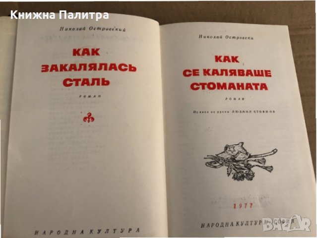 Как се каляваше стоманата -Николай Островски, снимка 2 - Художествена литература - 35100271