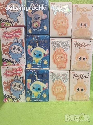 Лабубу,Лабубу Стич,Лабубу Макарон, снимка 2 - Плюшени играчки - 52550807
