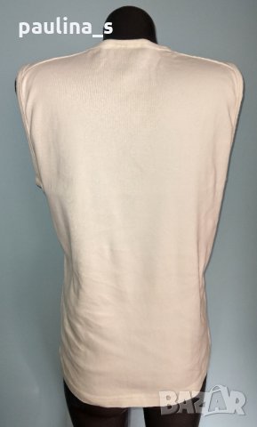 Памучна брандова тениска без ръкави "Clockhouse"® / голям размер , снимка 5 - Тениски - 28505498