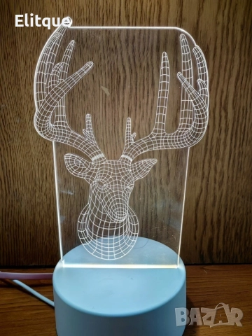 Холограмна 3D LED нощна лампа, 4W, 220V , снимка 14 - Детски нощни лампи - 52787746