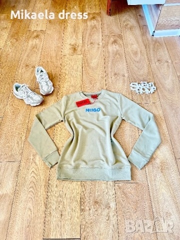 Hugo Boss!Страхотен суичър Hugo Boss.Памучна и много удобна материя.Размери С М Л, снимка 8 - Суичъри - 52150514