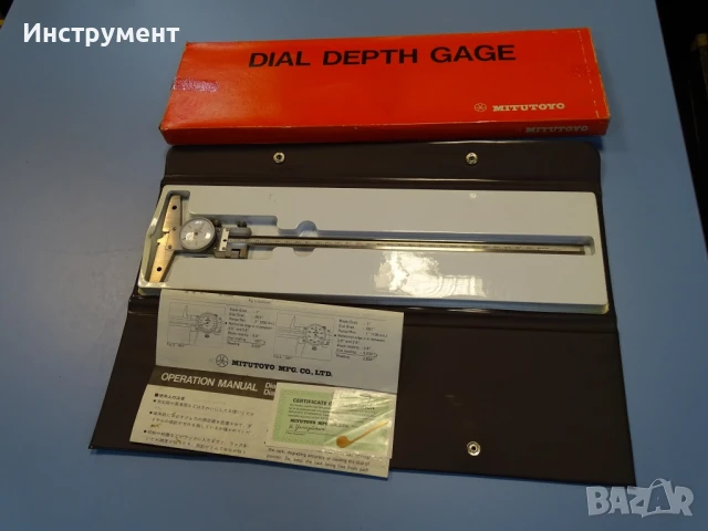 Шублер дълбокомер с индикаторен часовник Mitutoyo 527-303 DVD30 0-300mm Vernier Depth Gage