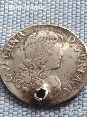Сребърна монета 1/12 Екю 1660г. Уйлям Хайнрих Оранж 13795