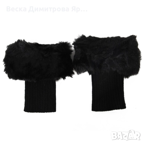 Дамски плетени гети с пух, различни цветове, снимка 15 - Други - 52643697