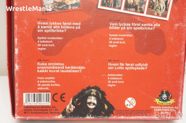 Vintage Рядка Настолна Игра Lotto Captain Sabertooth The King At Sea от 1999г, снимка 16 - Игри и пъзели - 52178158