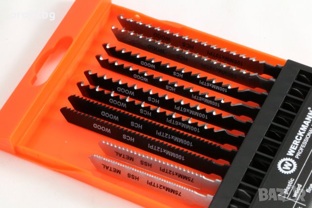 Универсални ножчета за зеге, Werckmann Professional, 10 бр., метал, дърво, пластмаса, снимка 3 - Други инструменти - 39705521