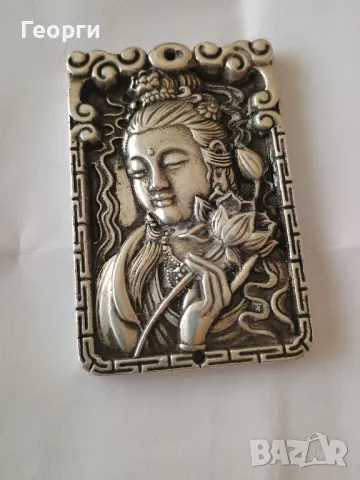 Будистка бронзова плочка-2