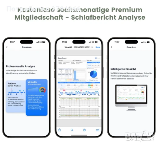 O2ring Bluetooth оксиметър наблюдение на сърдечната честота,кислородна сатурация , снимка 12 - Други - 51117835