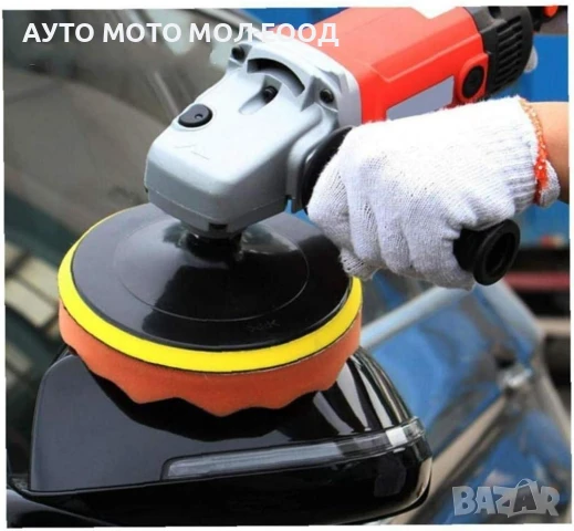 Комплект гъби за полиране/пастиране, 80мм - 7 части, снимка 6 - Аксесоари и консумативи - 51056031