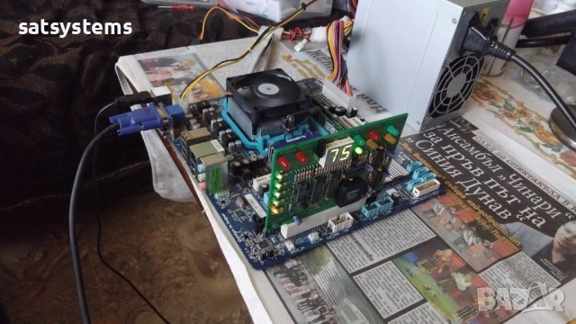 Дънна платка Gigabyte GA-MA78LMT-S2 Socket AM3 CPU+FAN+RAM, снимка 8 - Дънни платки - 52402178