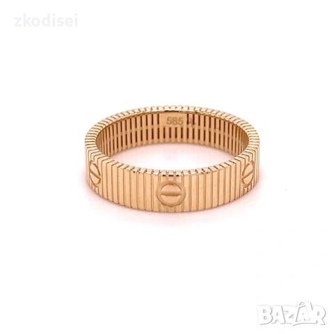Златен дамски пръстен Cartier 2,24гр. размер:56 14кр. проба:585 модел:36391-3