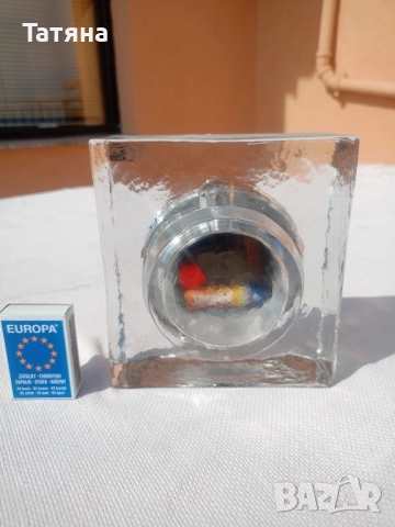 Настолен стъклен часовник, снимка 4 - Други - 51633217