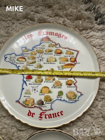  Френски Чинии за сирена d’Orchies, снимка 2 - Чинии - 52324734