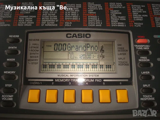 Синтезатор Casio CTK- 601 с калъф, снимка 4 - Синтезатори - 50432784