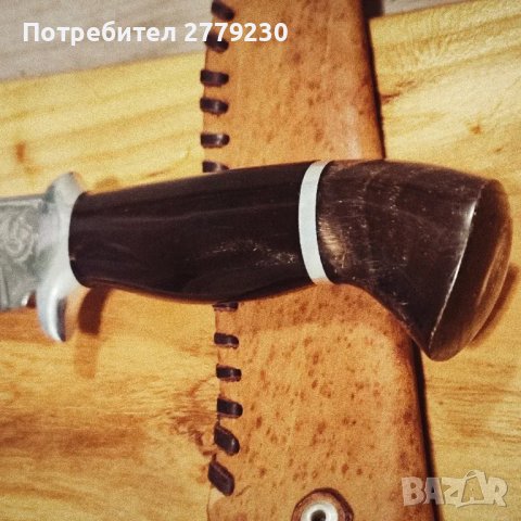 Ловен нож ръчна изработка от П. Неделев!, снимка 5 - Ножове - 49909414