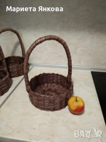 Ръчно плетени кошници , снимка 2 - Декорация за дома - 43685987