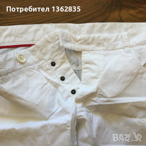НОВ оригинални мъжки бял летен тънък панталон PRADA размер 52 / L, снимка 3 - Панталони - 52573004