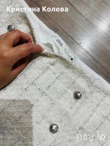 Пола от букле Zara, снимка 2 - Поли - 52857564