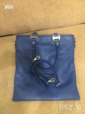 Дамска чанта в синьо, снимка 1 - Чанти - 39397410