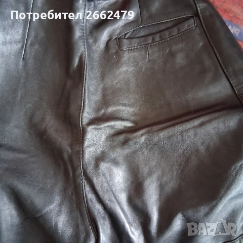 Продавам дамска пола-панталон от естествена кожа. Р-р L., снимка 3 - Къси панталони и бермуди - 53018166