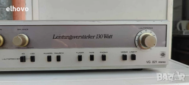 Стерео усилвател Uher VG 821, снимка 8 - Ресийвъри, усилватели, смесителни пултове - 50639420