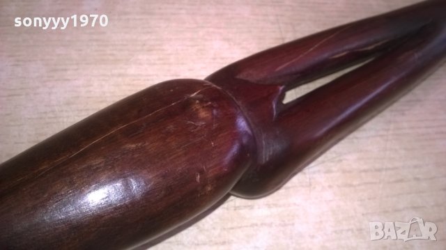 АНТИКА-БАСТУН-ТИКОВО ДЪРВО-94Х5СМ-ВНОС ХОЛАНДИЯ, снимка 7 - Колекции - 27704391