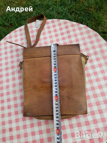 Стара кожена чанта #8, снимка 3 - Антикварни и старинни предмети - 33324275