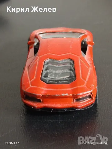 Метална количка LAMBORGHINI AVENTADOR MADE IN CHINA за КОЛЕКЦИЯ 43168, снимка 3 - Колекции - 49369622