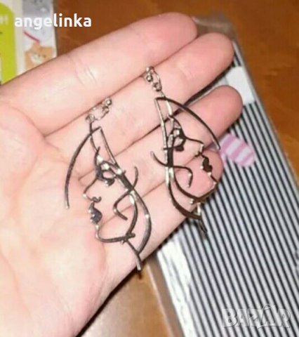 НОВИ Ефектни дамски висящи обеци, снимка 3 - Обеци - 27342580