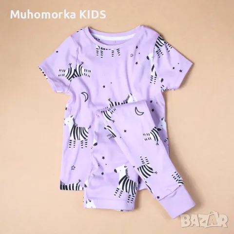 пижама комплект Marks & Spencer на зебри 86-92 18-24 92-98 2-3 98-104 3-4 104-110 4-5 110-116 5-6, снимка 1