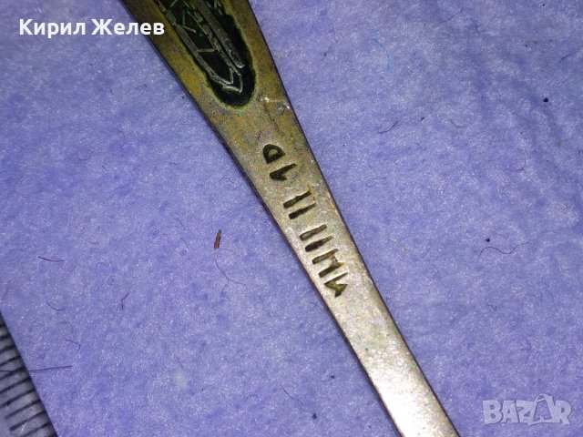 СТАРИННА РУСКА БРОНЗОВА ДЕБЕЛО ПОСРЕБРЕНА ЛЪЖИЦА МНЦ с ФИЛИГРАННА ОРНАМЕНТИКА РЪЧНА ИЗРАБОТКА 42124, снимка 5 - Колекции - 43806687
