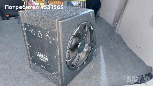 Бас каса +усилвател за автомобил AXTON