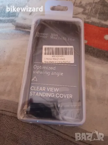 Калъф RanTuo за Honor X9a, ултратънък полупрозрачен огледален смарт флип калъф PU кожа НОВ, снимка 2 - Калъфи, кейсове - 48807747