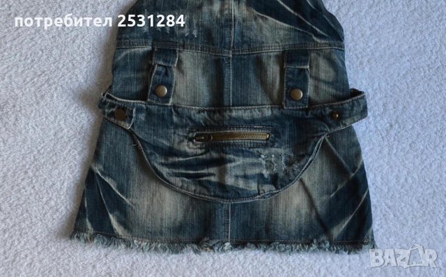 Като НОВ Детски дънков сукман 3-4 години, снимка 6 - Детски рокли и поли - 28663680