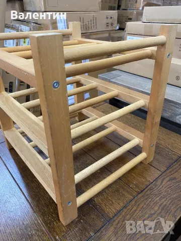 Дървени стелажи за вино 3бр., снимка 6 - Стелажи и щандове - 50096108