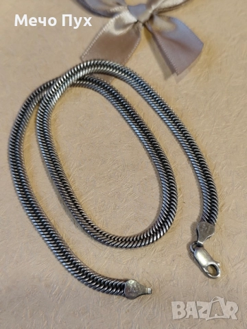 Сребърно колие (362), снимка 5 - Колиета, медальони, синджири - 52503925