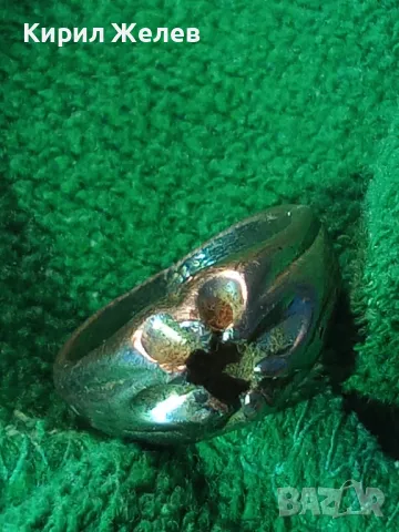 СТАР ПОСРЕБРЕН МЕДЕН ПРЪСТЕН с ГНЕЗДО За МОНТИРАНЕ на СКЪП КАМЪК 47421, снимка 12 - Пръстени - 47282681