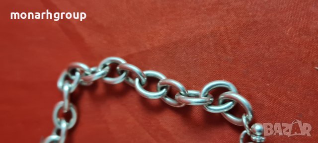 Сребърна гривна, снимка 3 - Гривни - 39597713